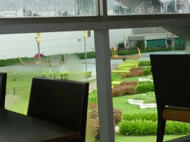 Bankong Havaalanı dış bahçe